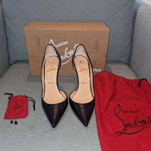 COPY - Size 37 - Christian Louboutin - half d'Orsay Iriza pump - black